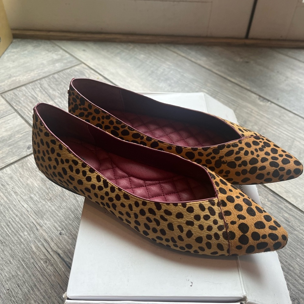 Birdies The Goldfinch Leopard Print Women's Flats